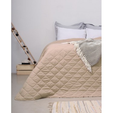 Κουβερλί Noble Υπέρδιπλη (220x240cm) Μπεζ
