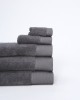 Βαμβακερή Πετσέτα με Φαρδιά Πικέ Φάσα Capital 700gsm Λουτρού | 90x170cm Γκρι Σκούρο