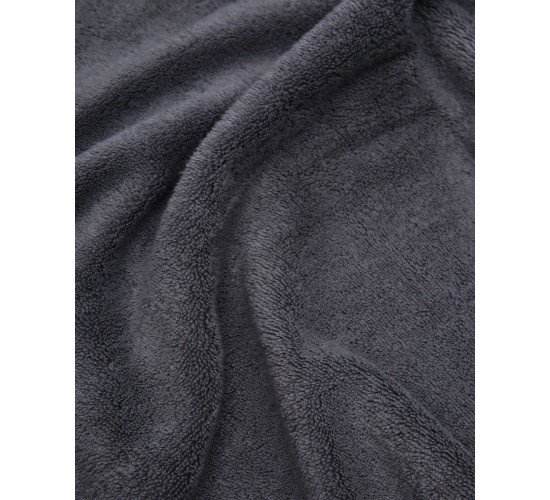 Βαμβακερή Πετσέτα με Φαρδιά Πικέ Φάσα Capital 700gsm Λουτρού | 90x170cm Γκρι Σκούρο