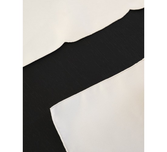 Σετ 4 τεμ Πετσέτες Φαγητού Κέντημα Λευκή Μαργαρίτα Bo Maison 40x40cm Εκρού