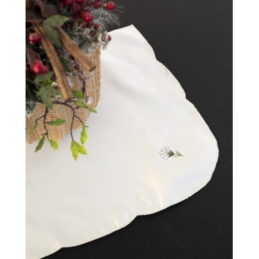 Σετ 4 τεμ Πετσέτες Φαγητού Κέντημα Λευκή Μαργαρίτα Bo Maison 40x40cm Εκρού