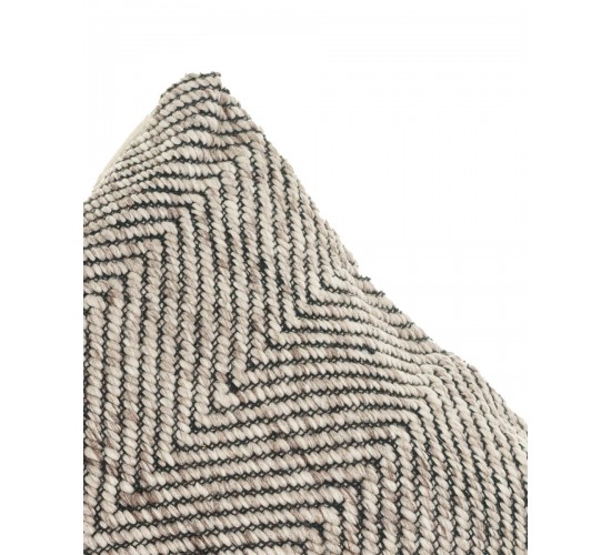 Διακοσμητική Μαξιλαροθήκη με Chevron Σχέδιο Anil 45x45cm 45x45cm Γκρι