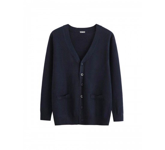 Πλεκτή Ζακέτα με Μακρύ Μανίκι Cosy X Small Μπλε Σκούρο