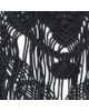 Boho Διακοσμητικό Τοίχου Βαμβακερό Macrame Rohan σε 2 Αποχρώσεις 50x50cm Μαύρο