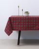 Τραπεζομάντηλο Scot με καρώ σχέδιο 6 ατόμων (140x180cm) Κόκκινο
