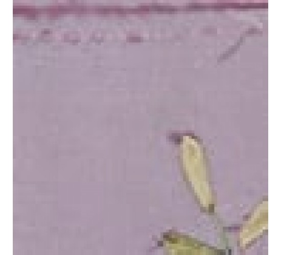 Πουγκί από Ταφτά με Λουλουδάτο Κέντημα για Μπομπονιέρα Lux 18x23cm 18x23cm Λιλά