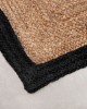 Πλεκτό Χαλάκι Γιούτα με Φάσα Norah 65x195cm Μαύρο Πλεκτό Χαλάκι Γιούτα με Φάσα Norah 65x195cm Μαύρο