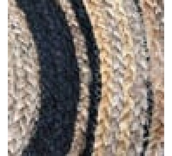 Ψάθα Πλεκτό Οικολογικό Οβάλ Χαλί Γιούτας με Μαύρη Φάσα Siniora 65x135cm Μπεζ