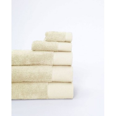 Βαμβακερή Πετσέτα με Φαρδιά Πικέ Φάσα Capital 700gsm Λουτρού | 90x170cm Μπεζ