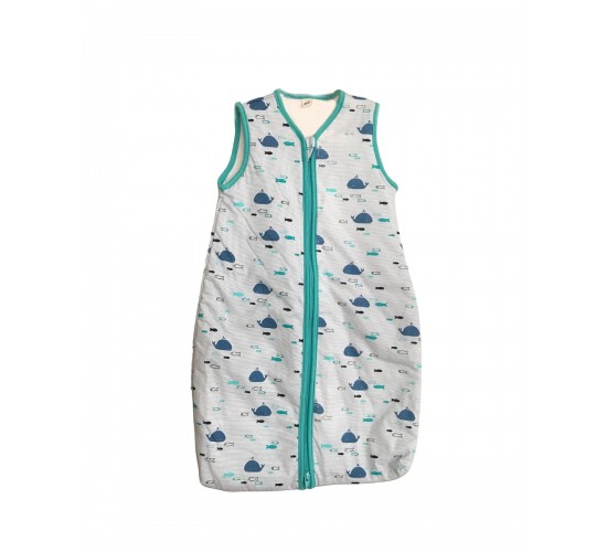 Βρεφικός Βαμβακερός Υπνόσακος με Φάλαινες Baby Sleep 50x85cm One Size (50x85cm)