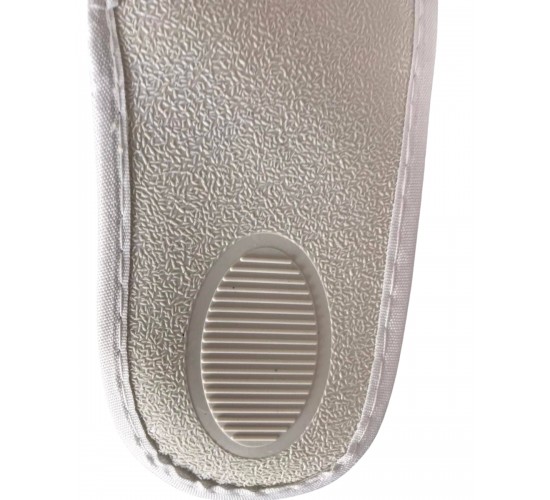 Ανοιχτές Βελουτέ Παντόφλες με Σκληρό Πάτο σε Πουγκί Zane2 One Size Άσπρο