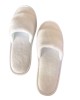 Ανοιχτές Βελουτέ Παντόφλες με Σκληρό Πάτο σε Πουγκί Zane2 One Size Άσπρο