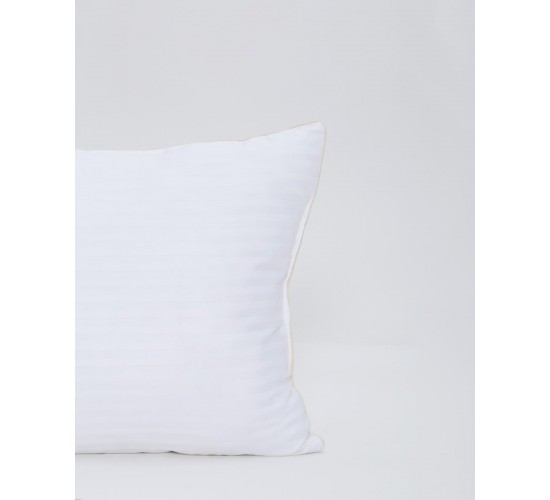 Μαλακό Μαξιλάρι Ύπνου με Μπεζ Ρέλι Studio 50x70cm 50x70cm Άσπρο