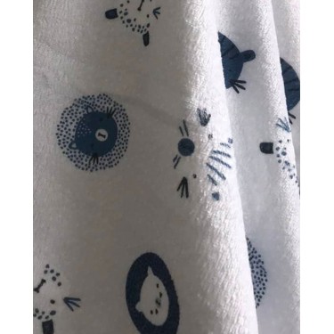 Βαμβακερή Παιδική Πετσέτα Θαλάσσης Wild Animals 70x150cm Θαλάσσης | 70x150cm Γκρι