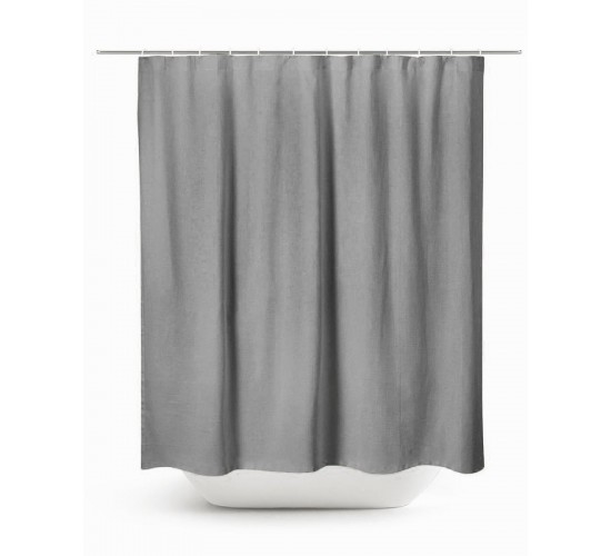 Αδιάβροχη Μονόχρωμη Κουρτίνα Μπάνιου Hydro 180x200cm 180x200cm Ανθρακί Αδιάβροχη Μονόχρωμη Κουρτίνα Μπάνιου Hydro 180x200cm 180x200cm Ανθρακί