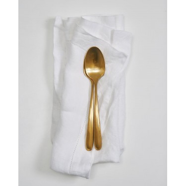 Λινή Πετροπλυμένη Πετσέτα Φαγητού με Αζούρ Porto σε 3 Αποχρώσεις 50x50cm 50x50cm Άσπρο