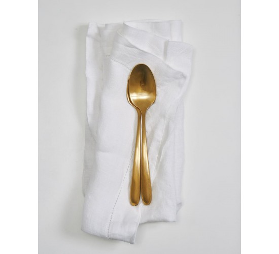 Λινή Πετροπλυμένη Πετσέτα Φαγητού με Αζούρ Porto σε 3 Αποχρώσεις 50x50cm 50x50cm Άσπρο