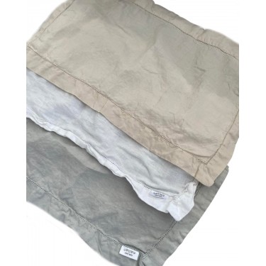 Λινό Πετροπλυμένο Σουπλά με Αζούρ Porto σε 3 Αποχρώσεις 30x50cm 30x50cm Γκρι απαλό