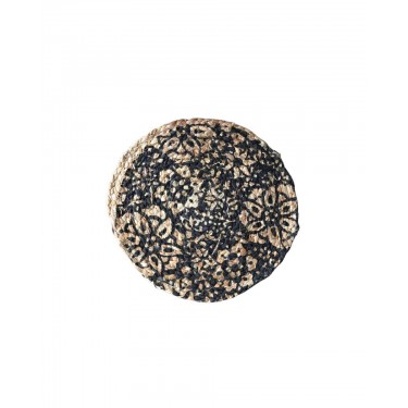 Ψάθα Στρογγυλό Πλεκτό Οικολογικό Σουπλά Γιούτας Gimlet Design 8 Φ30cm Διάμετρος 30cm Μπεζ