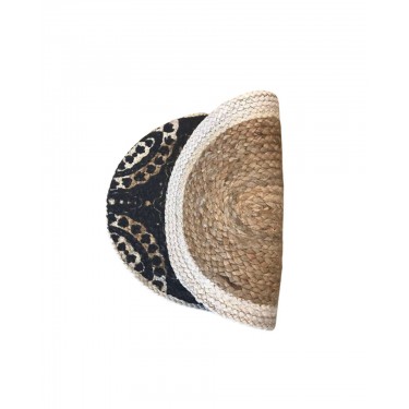 Ψάθα Πλεκτό Οικολογικό Οβάλ Χαλί Εισόδου Γιούτα Gimlet Design 3 40x60cm 40x60cm Μπεζ