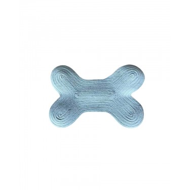 Βαμβακερό Χαλί Dog Station σε Σχήμα Κόκκαλο Doggy 40x60cm 8 Αποχρώσεις 40x60cm Άκουα