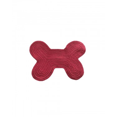 Βαμβακερό Χαλί Dog Station σε Σχήμα Κόκκαλο Doggy 40x60cm 8 Αποχρώσεις 40x60cm Κόκκινο