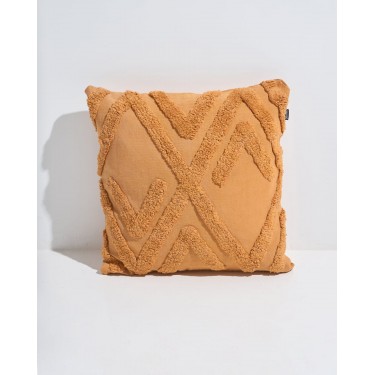 Boho Βαμβακερή Ανάγλυφη Διακοσμητική Μαξιλαροθήκη Aignousa σε 5 Αποχρώσεις 45x45cm 45x45cm Εκάι