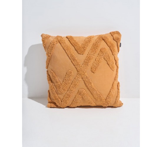 Boho Βαμβακερή Ανάγλυφη Διακοσμητική Μαξιλαροθήκη Aignousa σε 5 Αποχρώσεις 45x45cm 45x45cm Εκάι