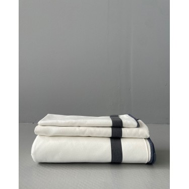 Μπεζ με Ανθρακί Ρέλι Αθλητική Πετσέτα Yoga-Travel-Sports Thor 78x180cm Λουτρού | 78x180cm Μπεζ