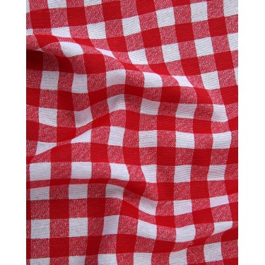 Κόκκινη Καρώ Τραβέρσα Λονέτα Rina 40x130cm Τραβέρσα (40x130cm) Κόκκινο