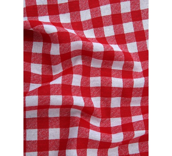 Κόκκινη Καρώ Τραβέρσα Λονέτα Rina 40x130cm Τραβέρσα (40x130cm) Κόκκινο