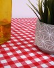 Κόκκινη Καρώ Τραβέρσα Λονέτα Rina 40x130cm Τραβέρσα (40x130cm) Κόκκινο