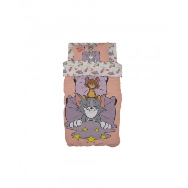 Σετ 3 Τεμαχίων Παιδικά Σεντόνια Tom & Jerry Warner Bros 165x250cm Μονή (165x250cm)