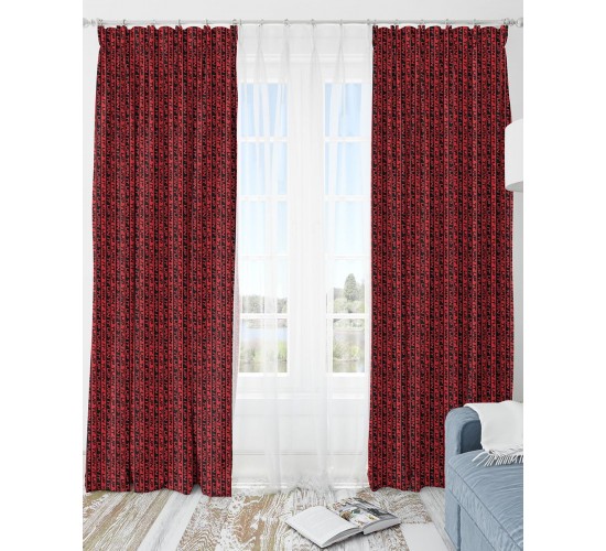 Έτοιμη Ραμμένη Κουρτίνα με Κρίκους Sylvester Warner Bros 170x235cm Στενό Φύλλο (170x235cm)