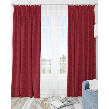 Έτοιμη Ραμμένη Κουρτίνα με Κρίκους Superman Logo Warner Bros 170x235cm Στενό Φύλλο (170x235cm)