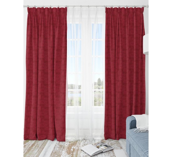 Έτοιμη Ραμμένη Κουρτίνα με Κρίκους Superman Logo Warner Bros 170x235cm Στενό Φύλλο (170x235cm)