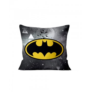 Παιδικό Διακοσμητικό Μαξιλάρι Batman Logo Warner Bros 40x40cm 40x40cm