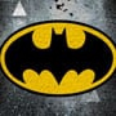 Παιδικό Χαλί Batman Logo Warner Bros σε 2 Διαστάσεις 55x85cm Γκρι