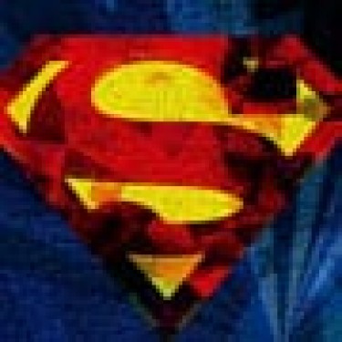 Παιδικό Χαλί Superman Logo Warner Bros σε 2 Διαστάσεις 130x180cm Μπλε