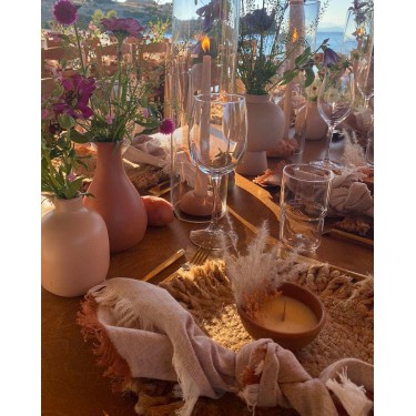 Εκρού Πετσέτα Φαγητού με Κρόσσι Harvest 50x50cm 50x50cm Εκρού- Κονιάκ