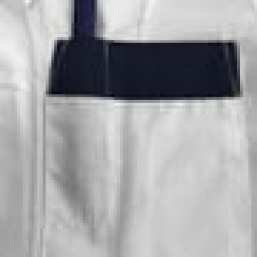 Γυναικεία Λευκή Ιατρική Μπλούζα με Κοντό Μανίκι & Κουμπιά Scrub Large Άσπρο