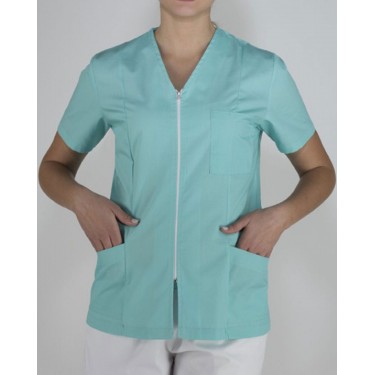 Γυναικεία Ιατρικό Μεσάτο Σακάκι με Κοντό Μανίκι Scrub σε 3 Αποχρώσεις Small Πράσινο
