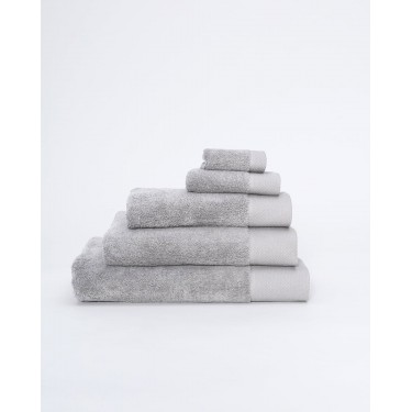 Βαμβακερή Πετσέτα με Φαρδιά Πικέ Φάσα Capital 700gsm Λαβέτα | 30x30cm Γκρι