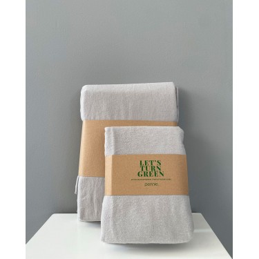 Φανελένια Βαμβακερή Βρεφική Μαξιλαροθήκη Momenta 35x50cm 35x50cm Γκρι