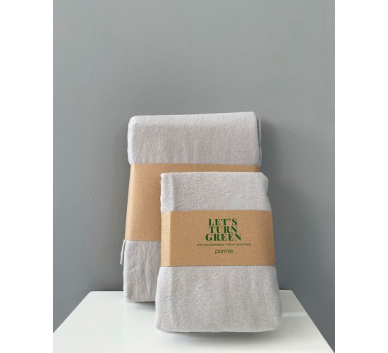 Φανελένια Βαμβακερή Βρεφική Μαξιλαροθήκη Momenta 35x50cm 35x50cm Γκρι