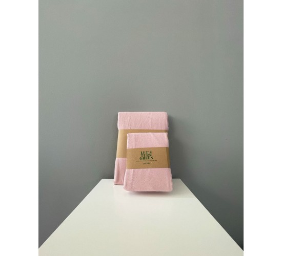 Φανελένια Βαμβακερή Βρεφική Μαξιλαροθήκη Momenta 35x50cm 35x50cm Πούδρα