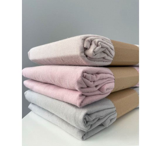 Φανελένια Βαμβακερή Βρεφική Μαξιλαροθήκη Momenta 35x50cm 35x50cm Πούδρα