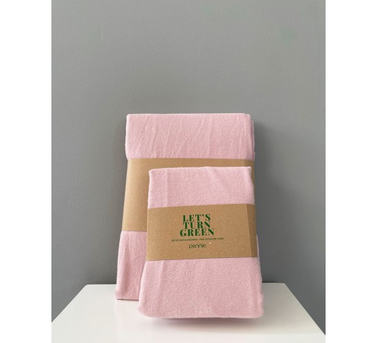 Φανελένια Βαμβακερή Βρεφική Μαξιλαροθήκη Momenta 35x50cm 35x50cm Πούδρα