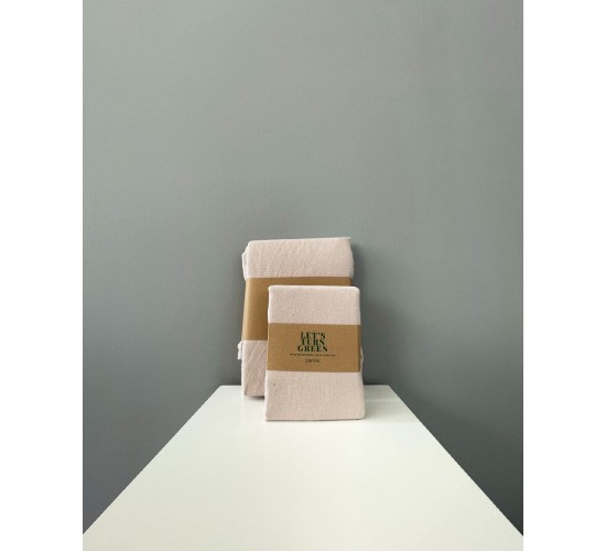 Φανελένιο Βαμβακερό Ζεύγος Μαξιλαροθήκες Momenta 50x70cm 50x70cm Μπεζ