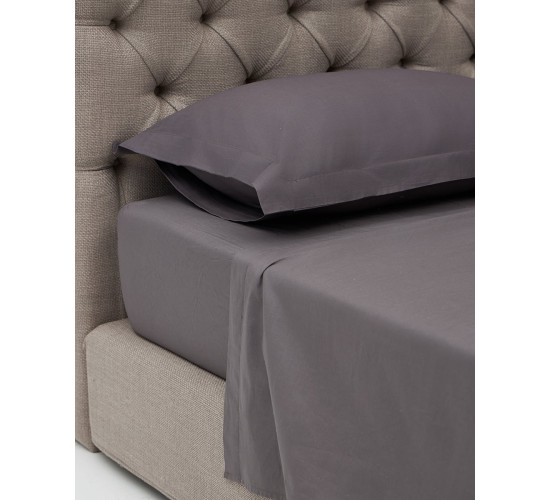 Βαμβακερό Πανωσέντονο Daker II Υπέρδιπλη (220x273cm) Ανθρακί